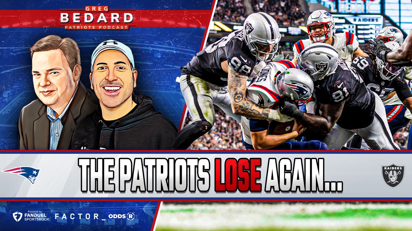 .@FDsportsbook & @oddsRcom Bedard Patriots Podcast: Patriots Lose Again ...